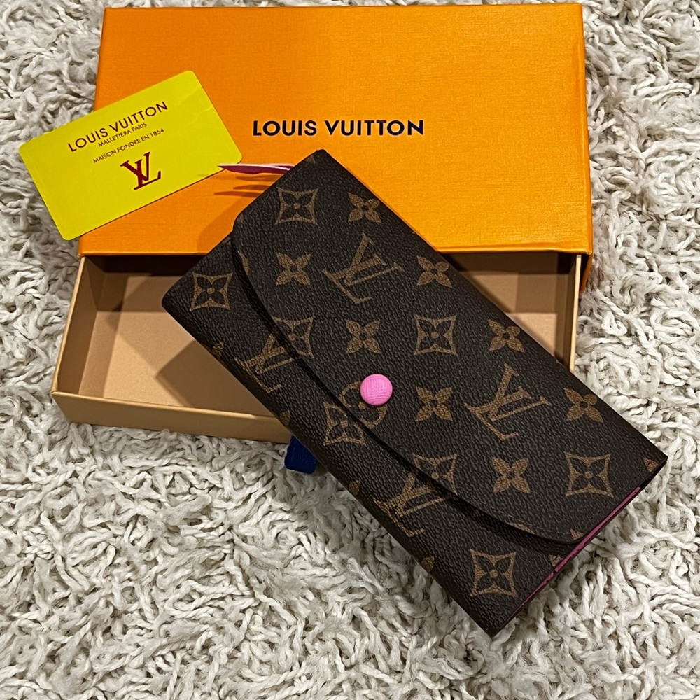 Louis Vuitton Brown and Pink Wallet